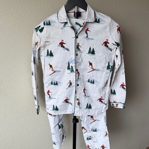 Kids Ski Print Pajamas